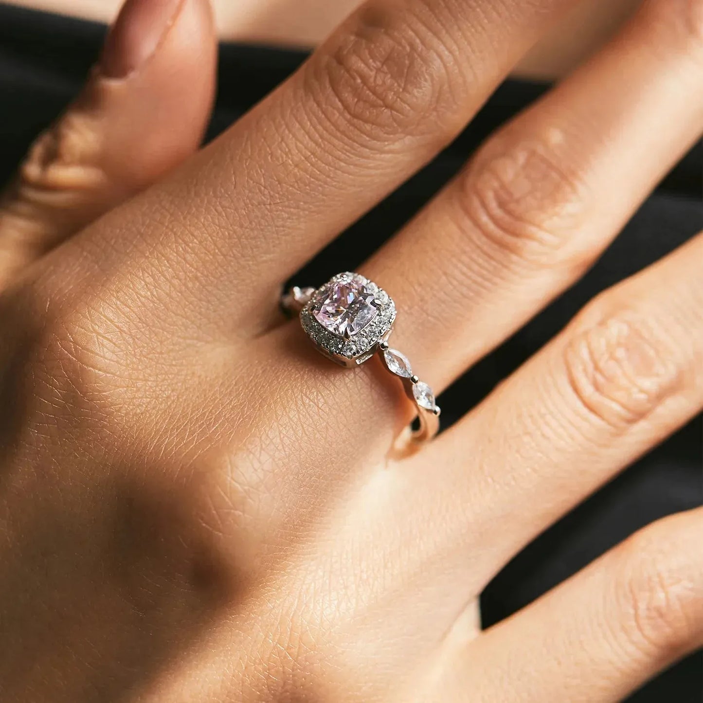 Classic Pink & Yellow Ice Cut Ring