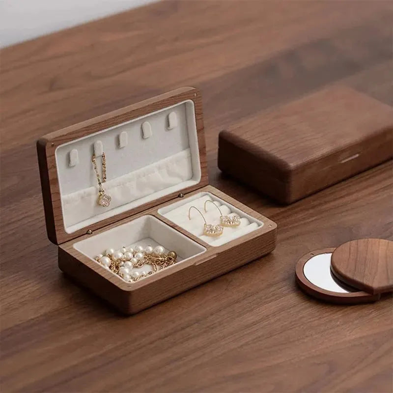 Travel Retro Wooden Jewelry Box