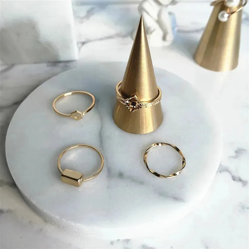 Metal Ring Holder Display Stand
