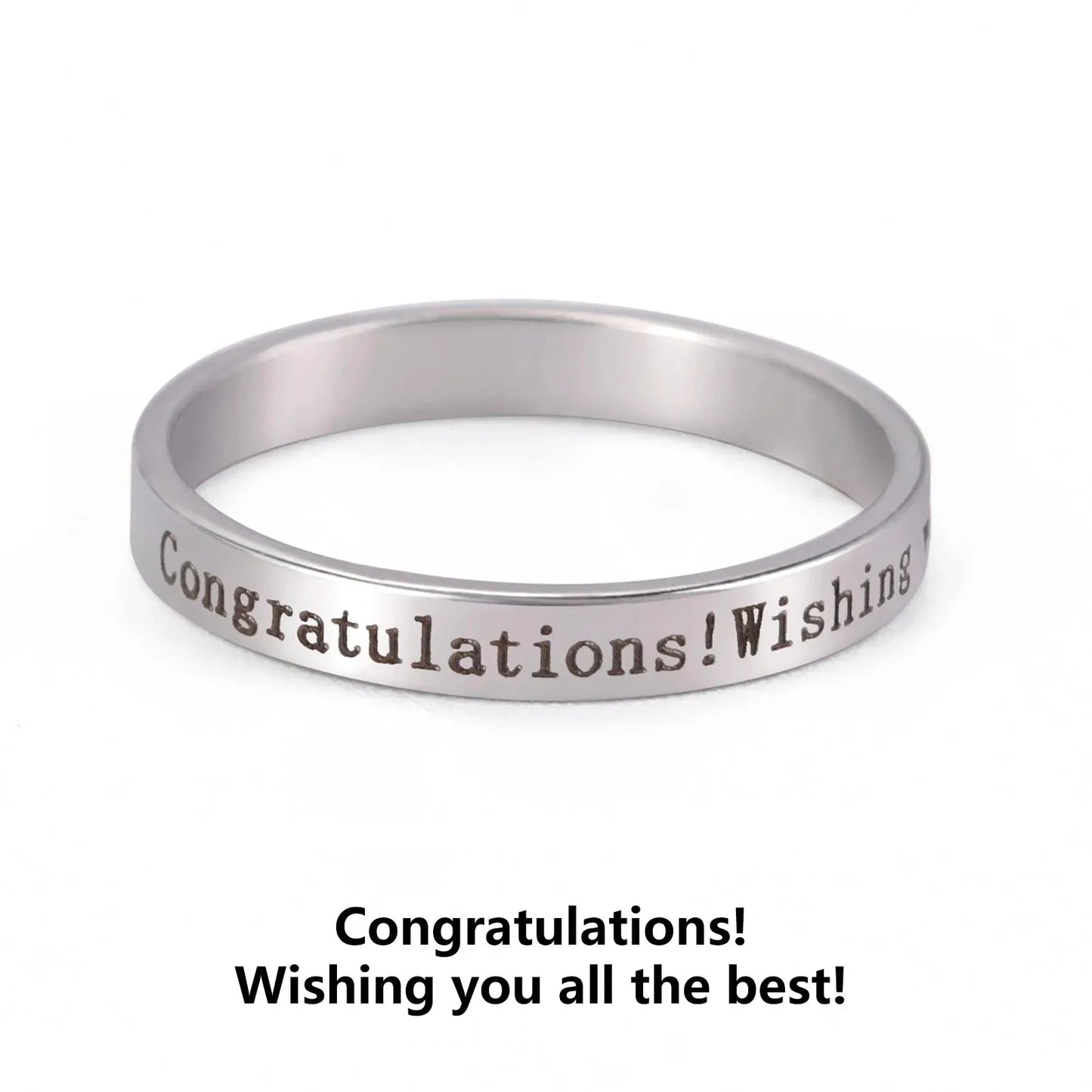Positive Words Inspirational Ring