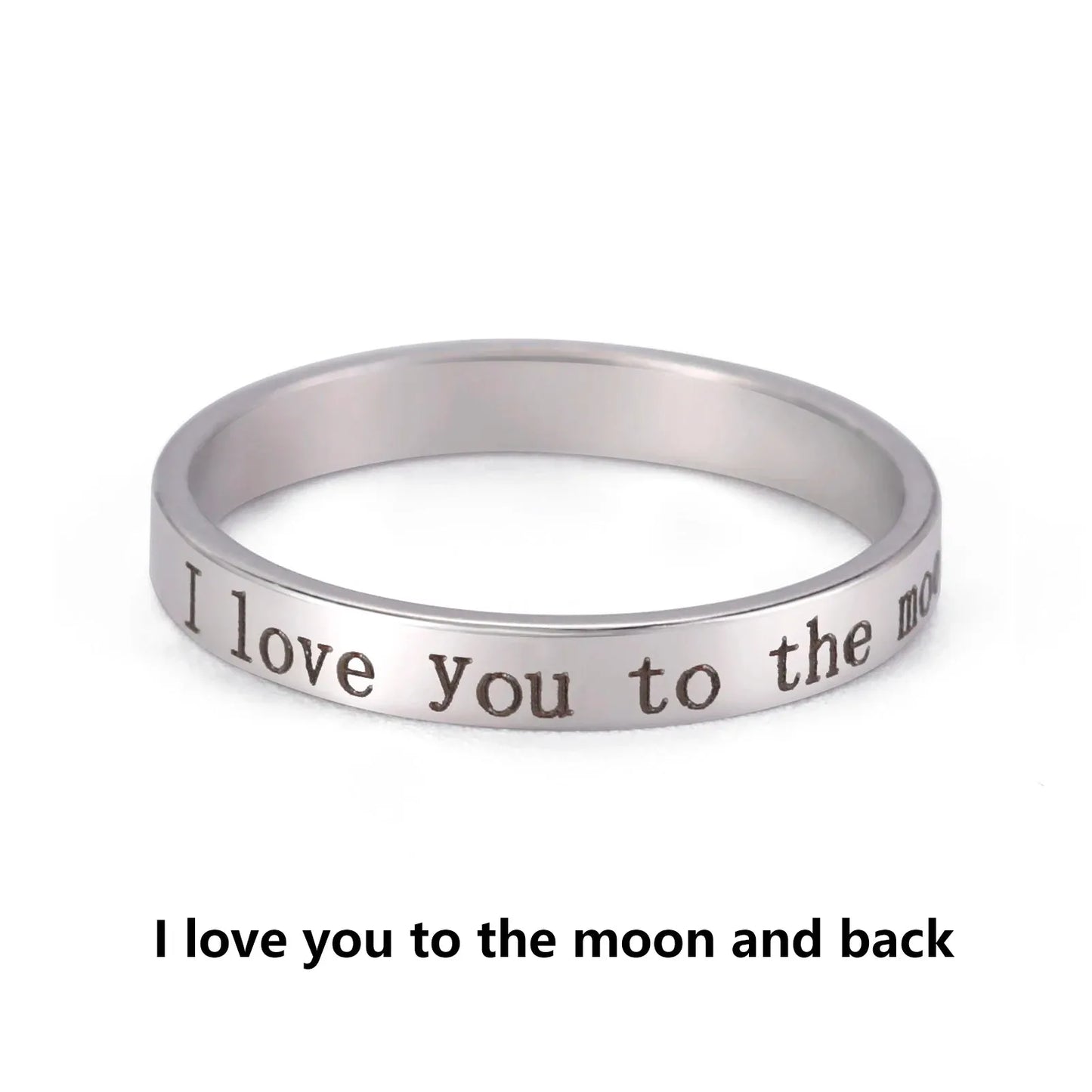 Positive Words Inspirational Ring