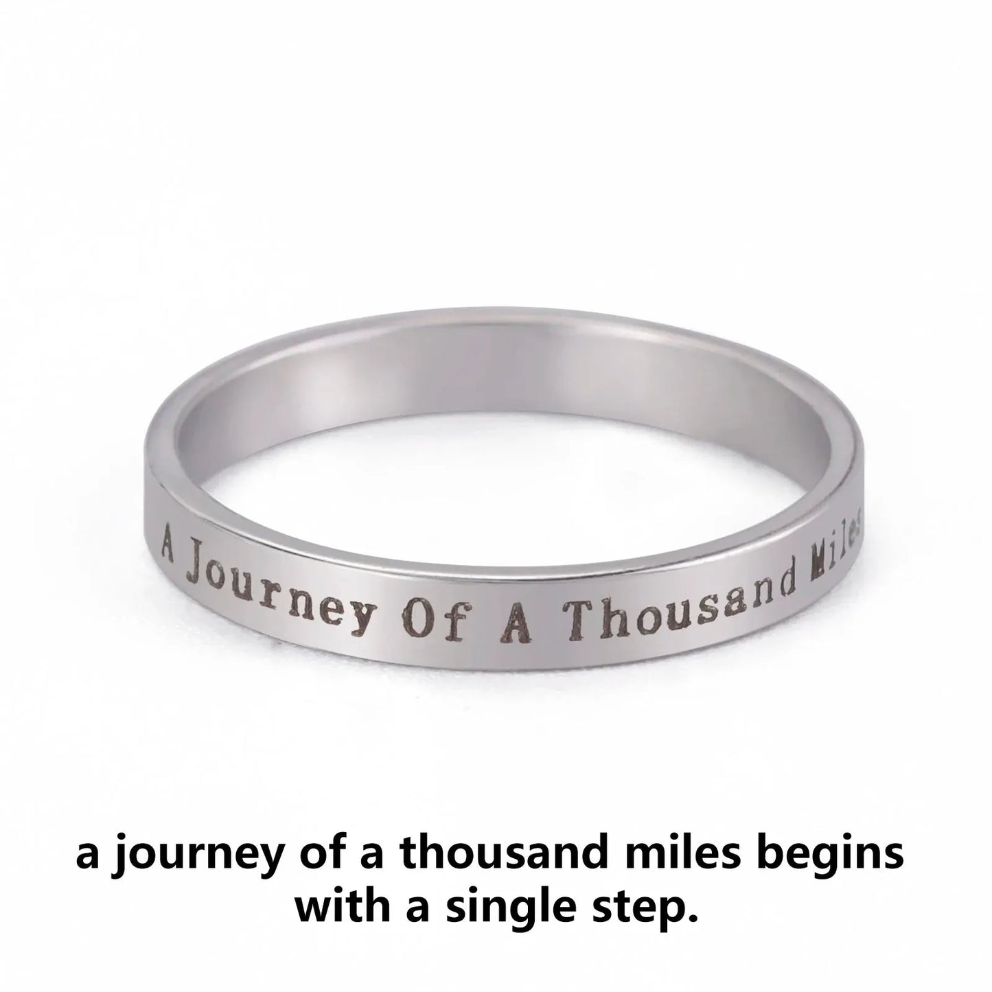 Positive Words Inspirational Ring