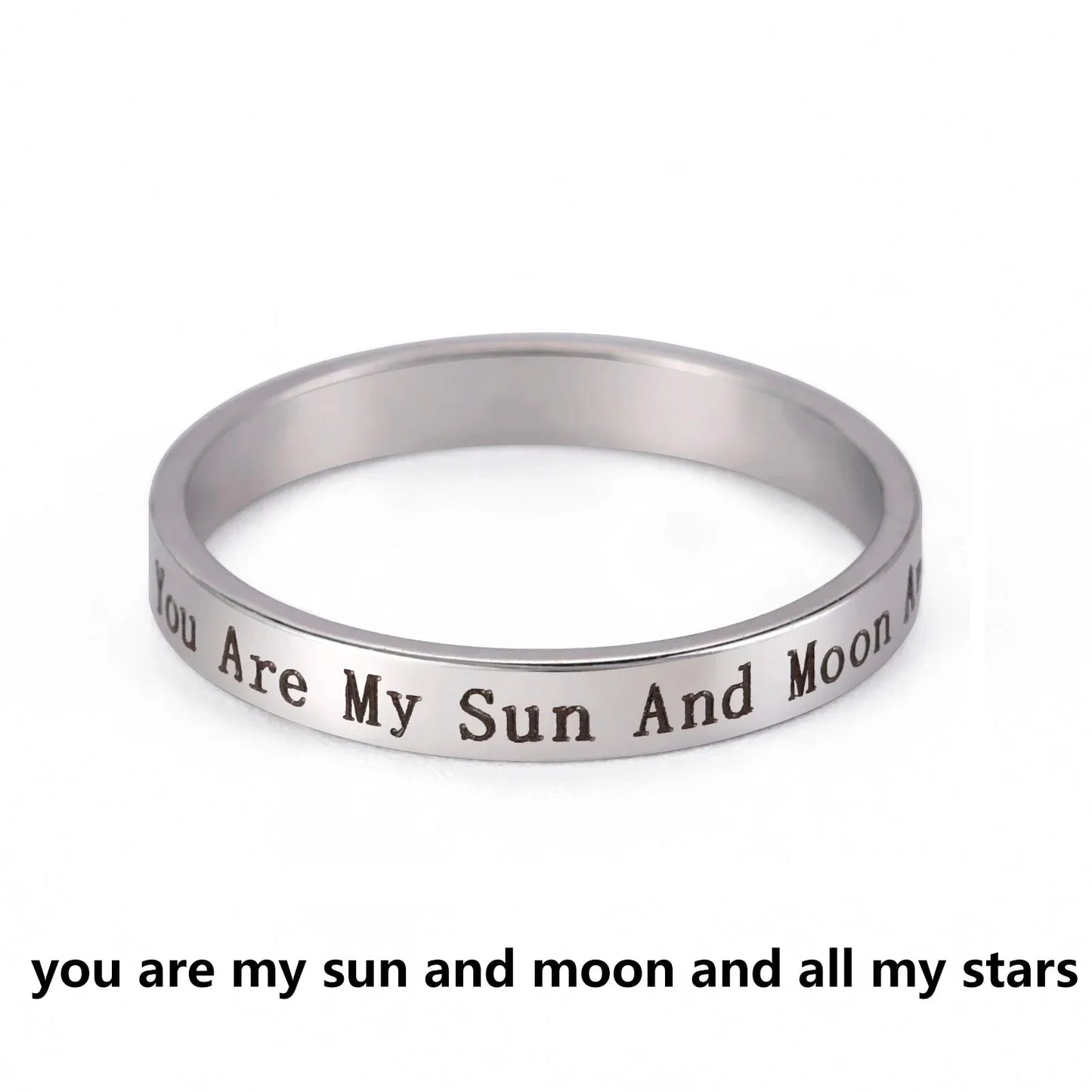 Positive Words Inspirational Ring