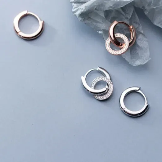 Sparkling Hoop Earrings
