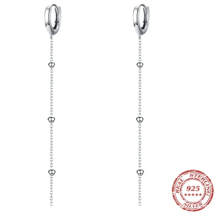 Long Tassel Drop Earring