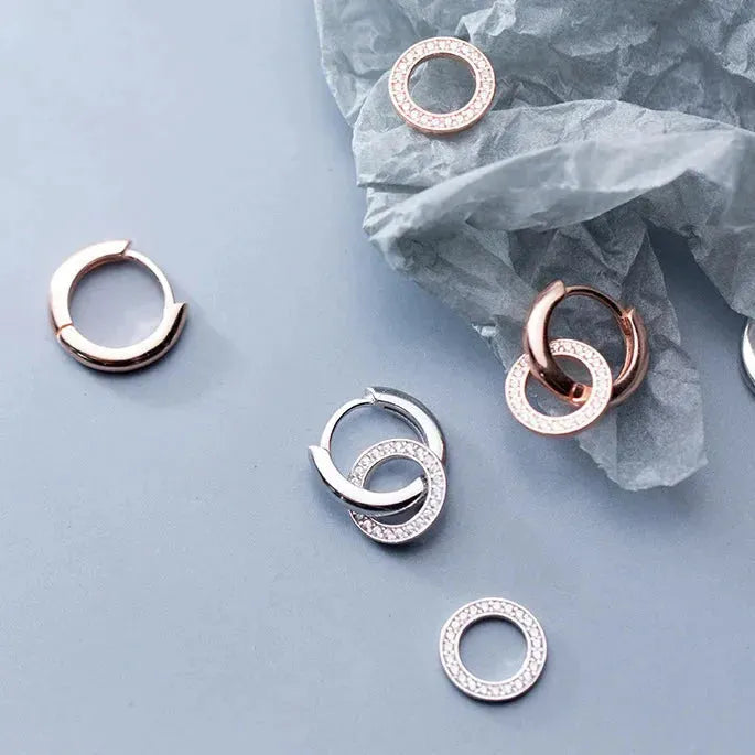 Sparkling Hoop Earrings