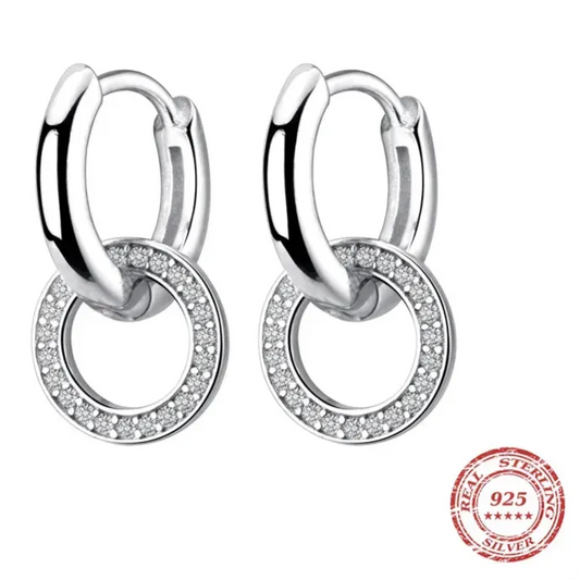 Sparkling Hoop Earrings