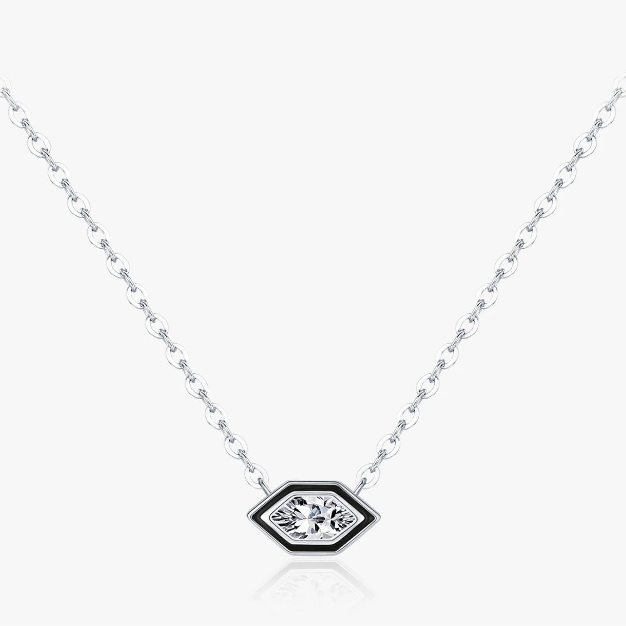 Black Enamel Necklace