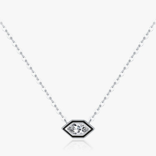 Black Enamel Necklace