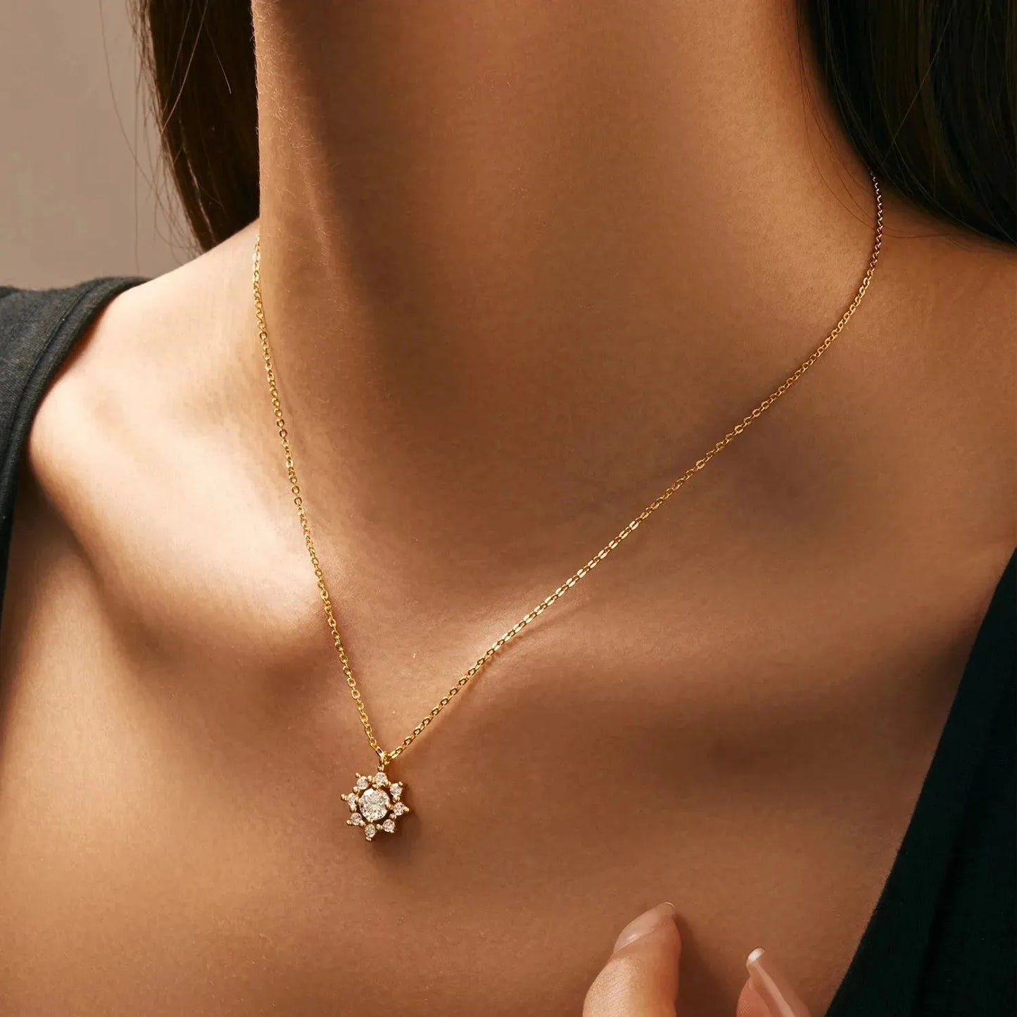 925 Sterling Silver Exquisite Snowflake Link Chain Pendant Necklace Bracelet