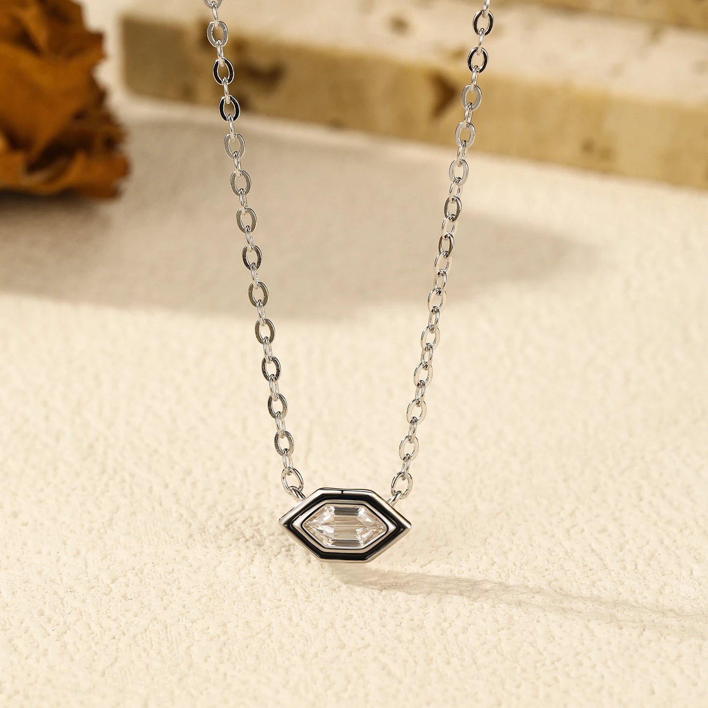 Black Enamel Necklace