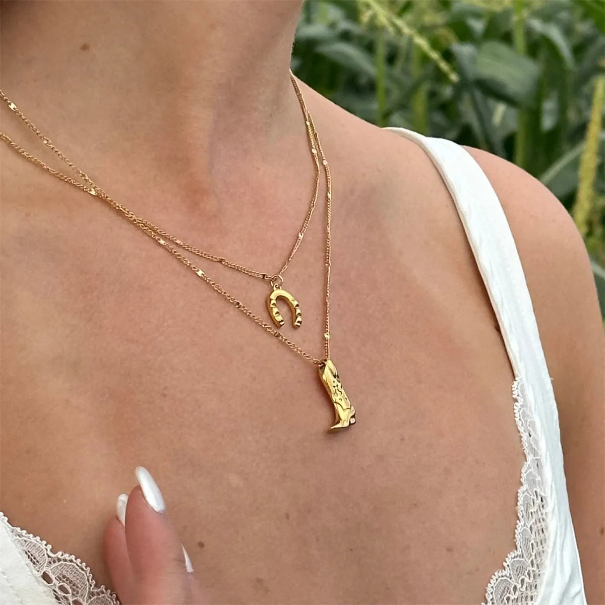 Cowboy Boot Necklace