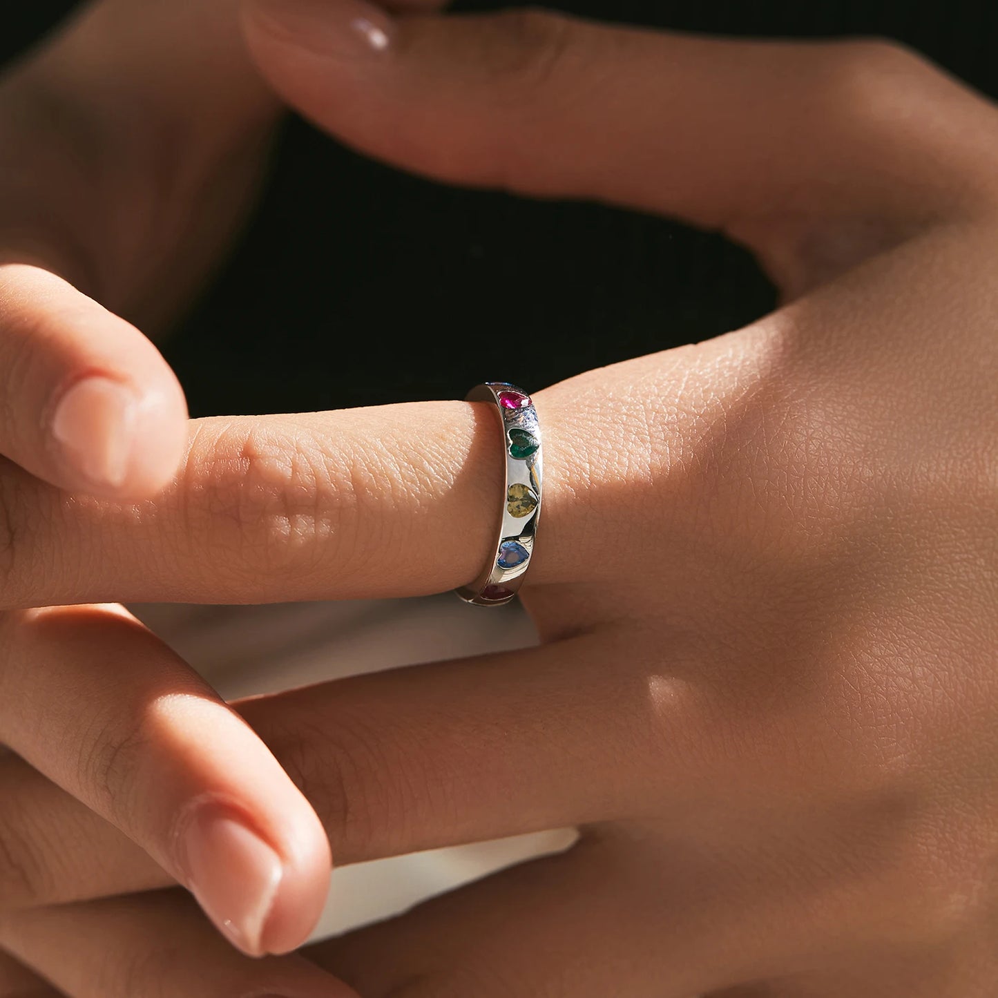 Colorful Heart Ring