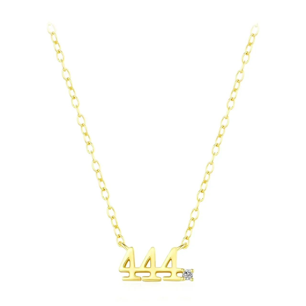 925 Sterling Silver Simple Digit Stackable Necklaces