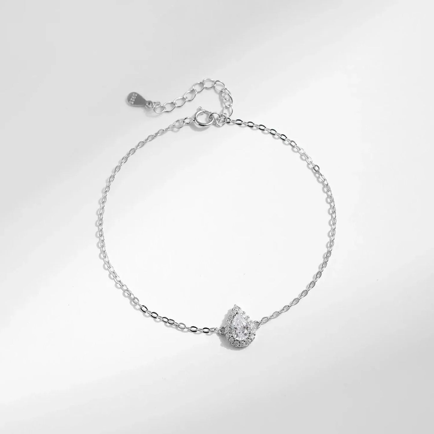 Water Drop Clear CZ Bracelet