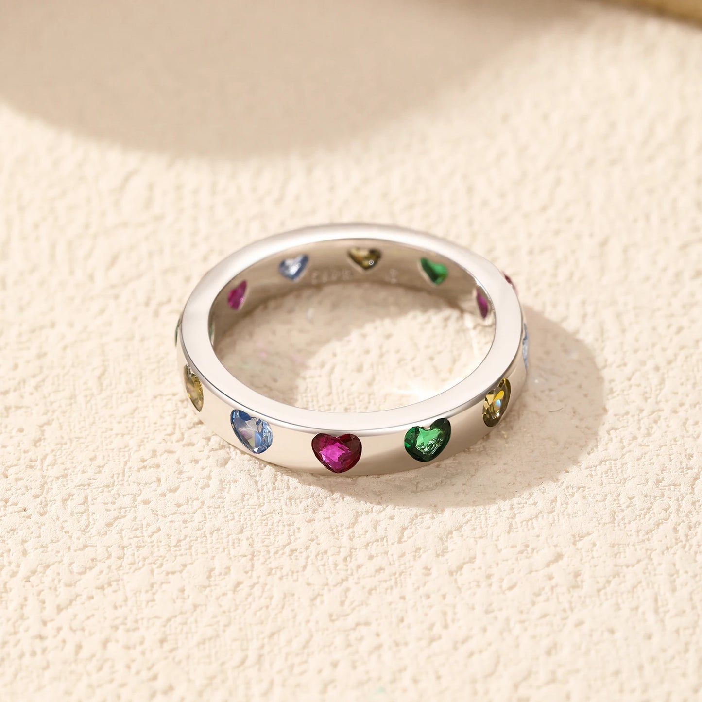 Colorful Heart Ring