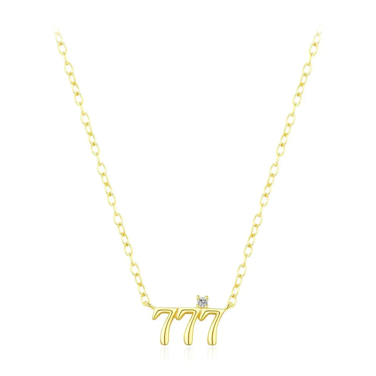 925 Sterling Silver Simple Digit Stackable Necklaces
