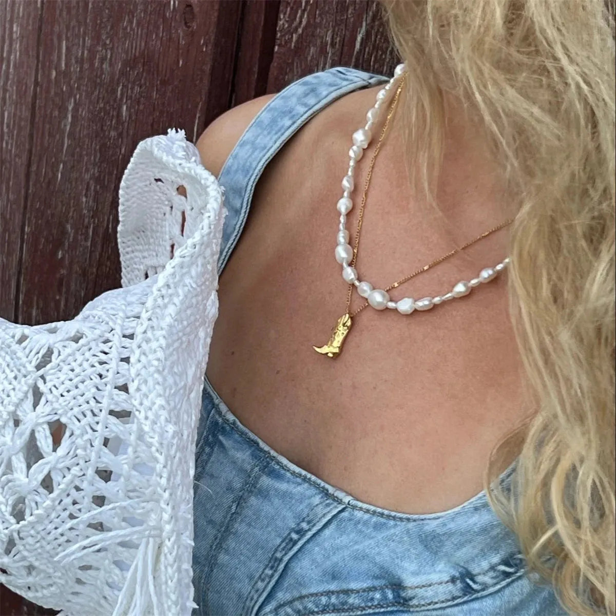 Cowboy Boot Necklace