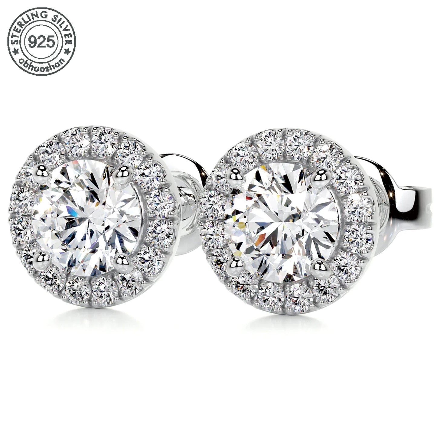 Minimalist Moissanite Threader Earrings – 925 Sterling Silver