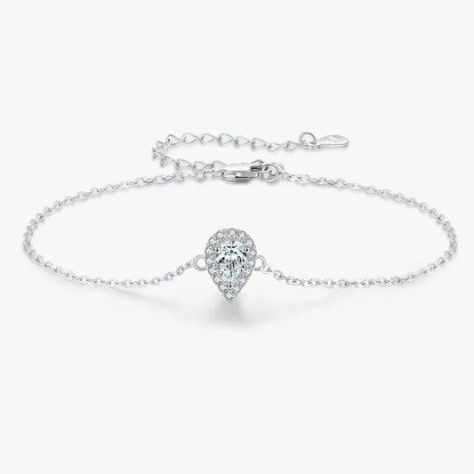 Water Drop Clear CZ Bracelet
