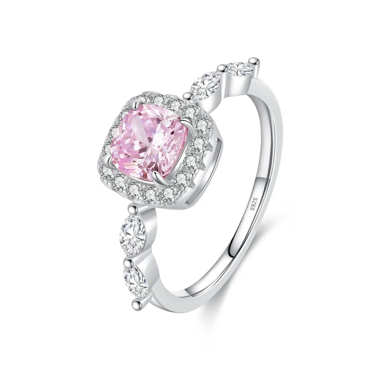 Classic Pink & Yellow Ice Cut Ring