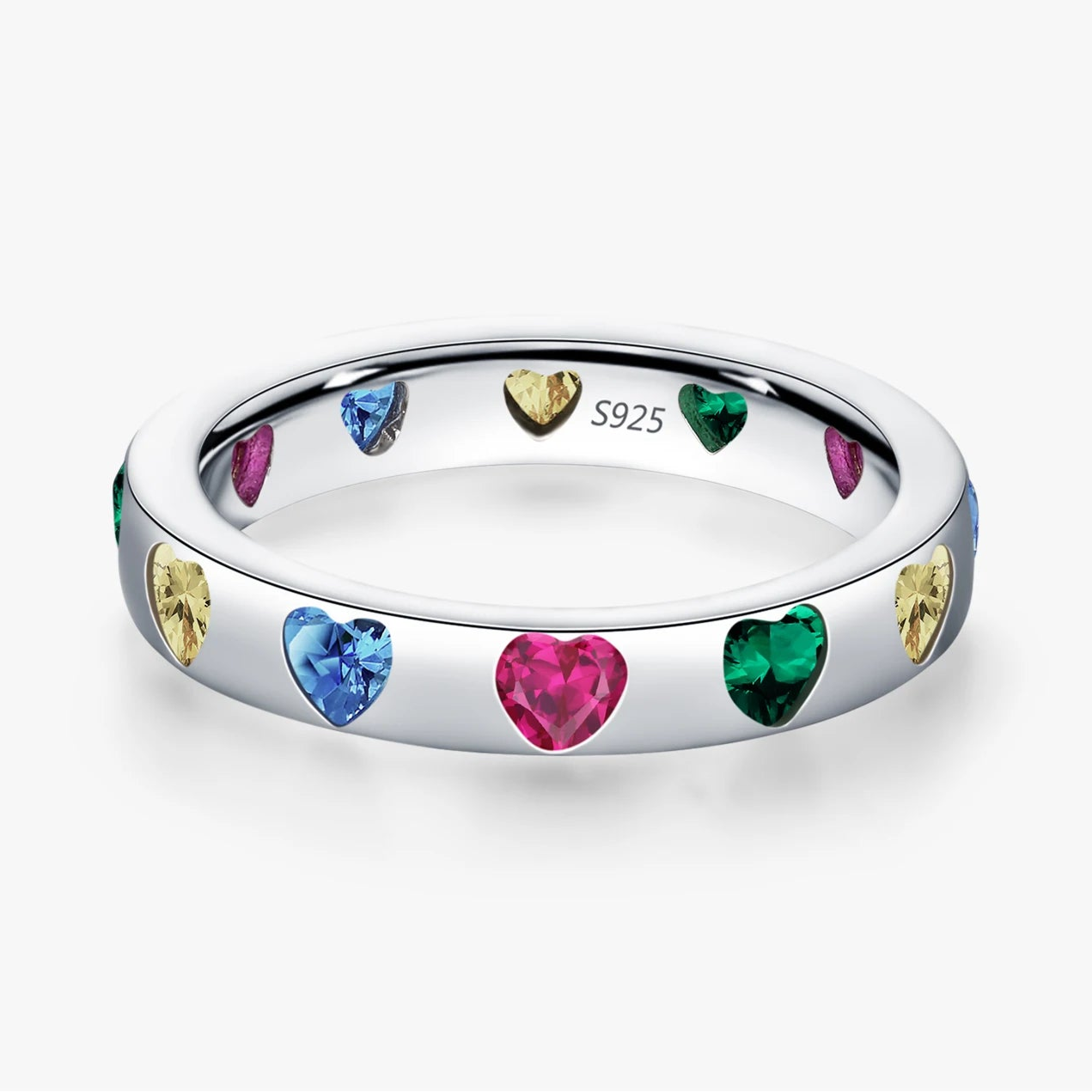 Colorful Heart Ring