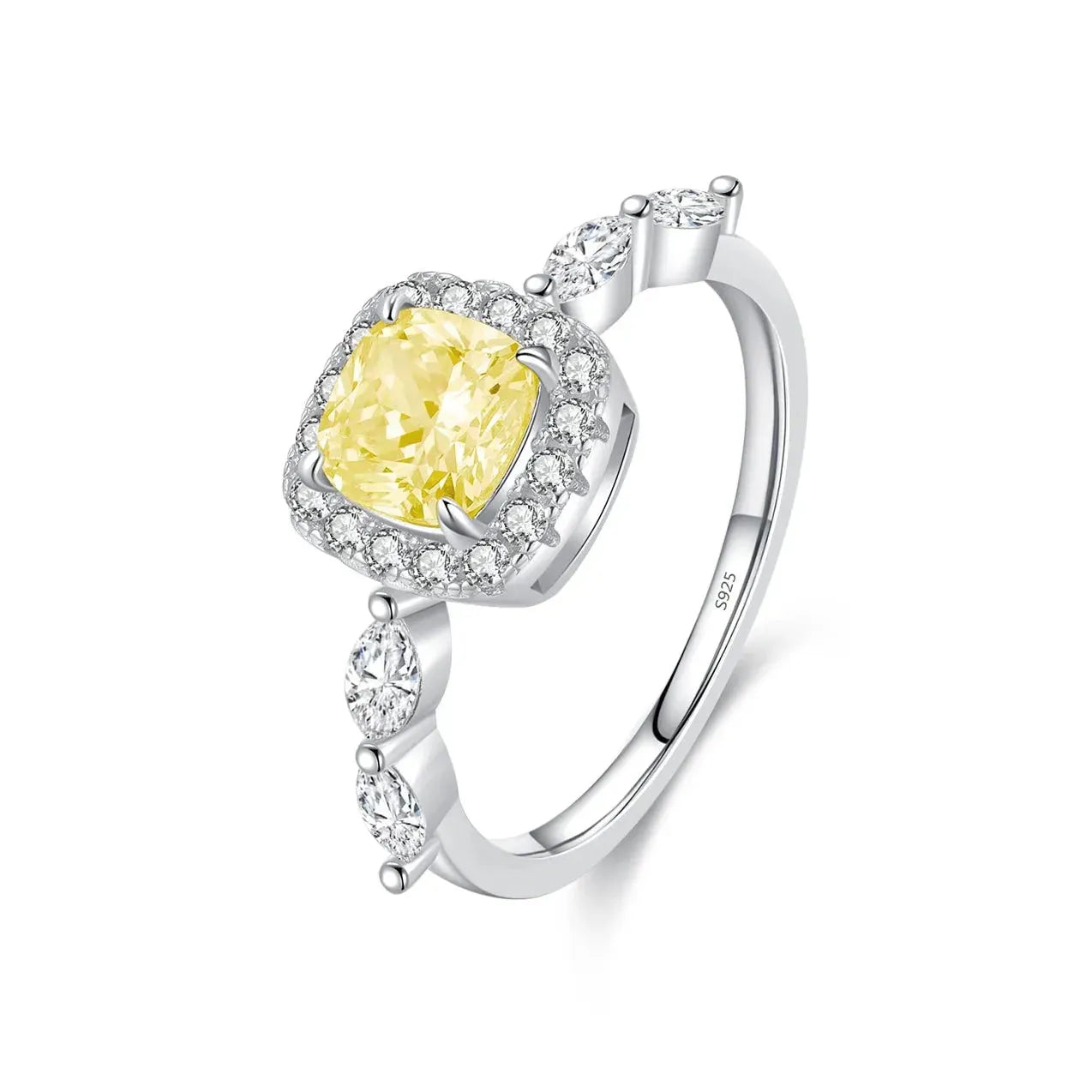 Classic Pink & Yellow Ice Cut Ring