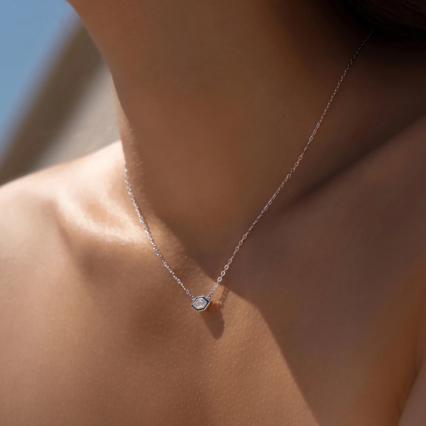Black Enamel Necklace