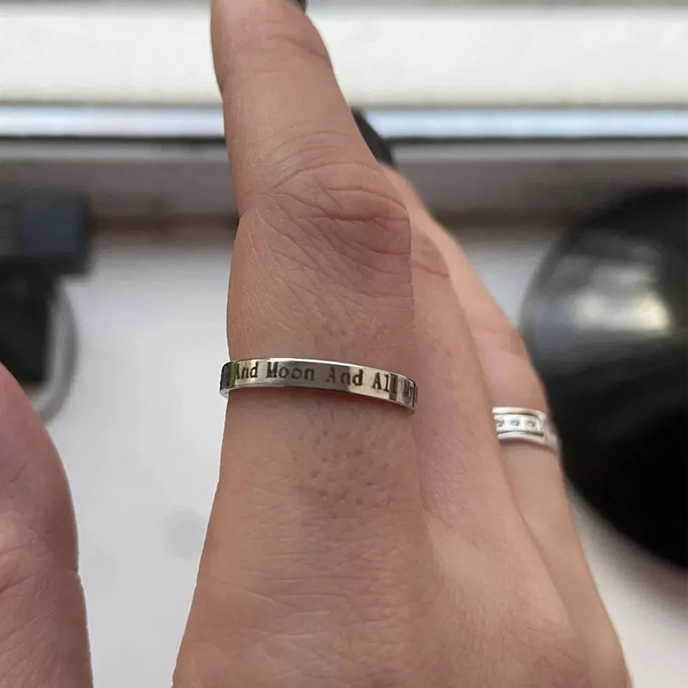 Positive Words Inspirational Ring