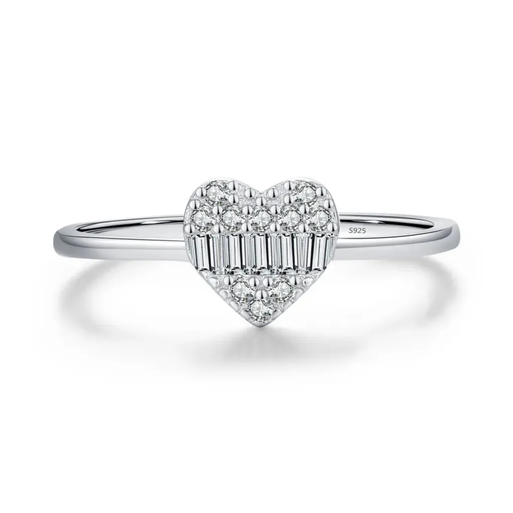Silver Simple Square Luxury Ring