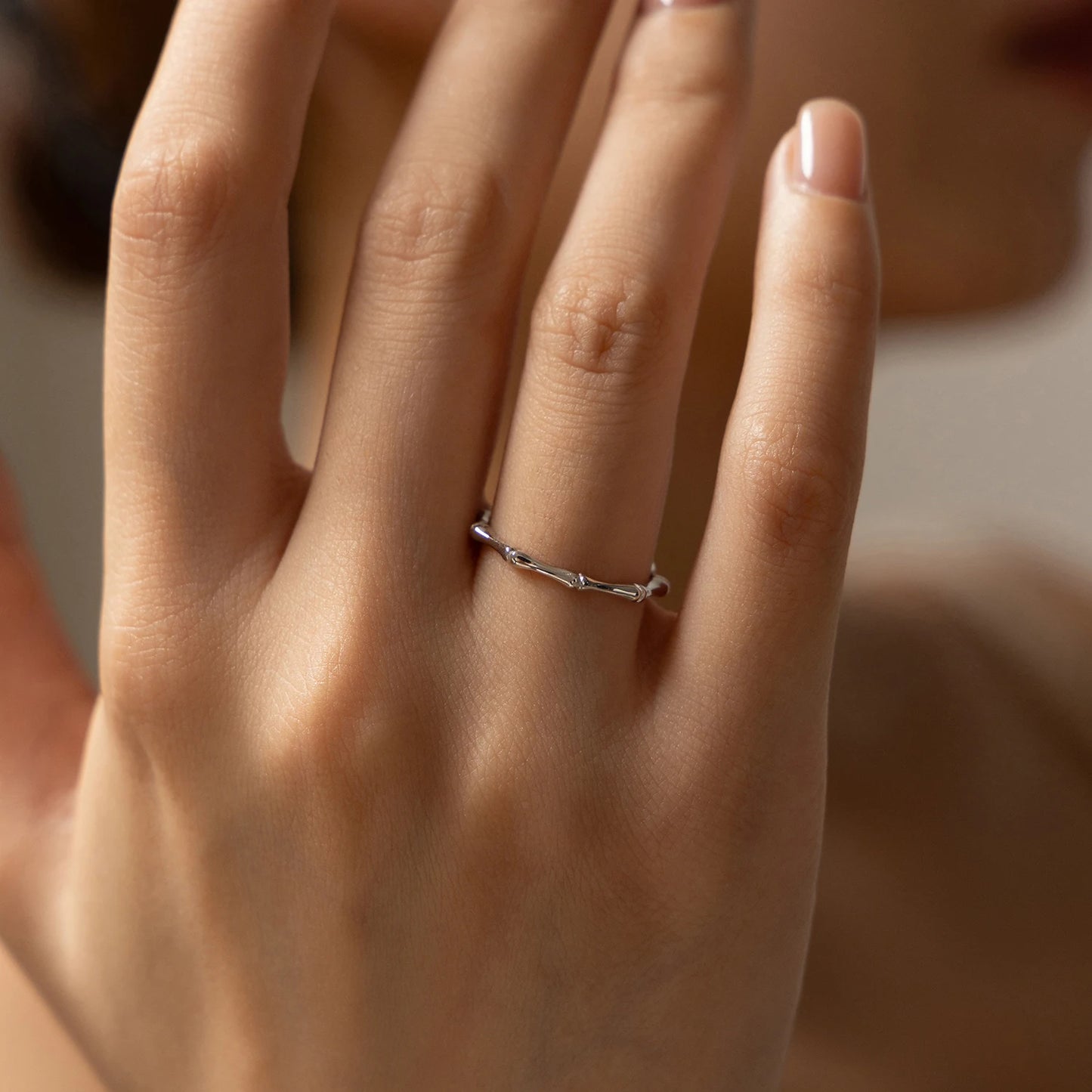 Bamboo Style Ring
