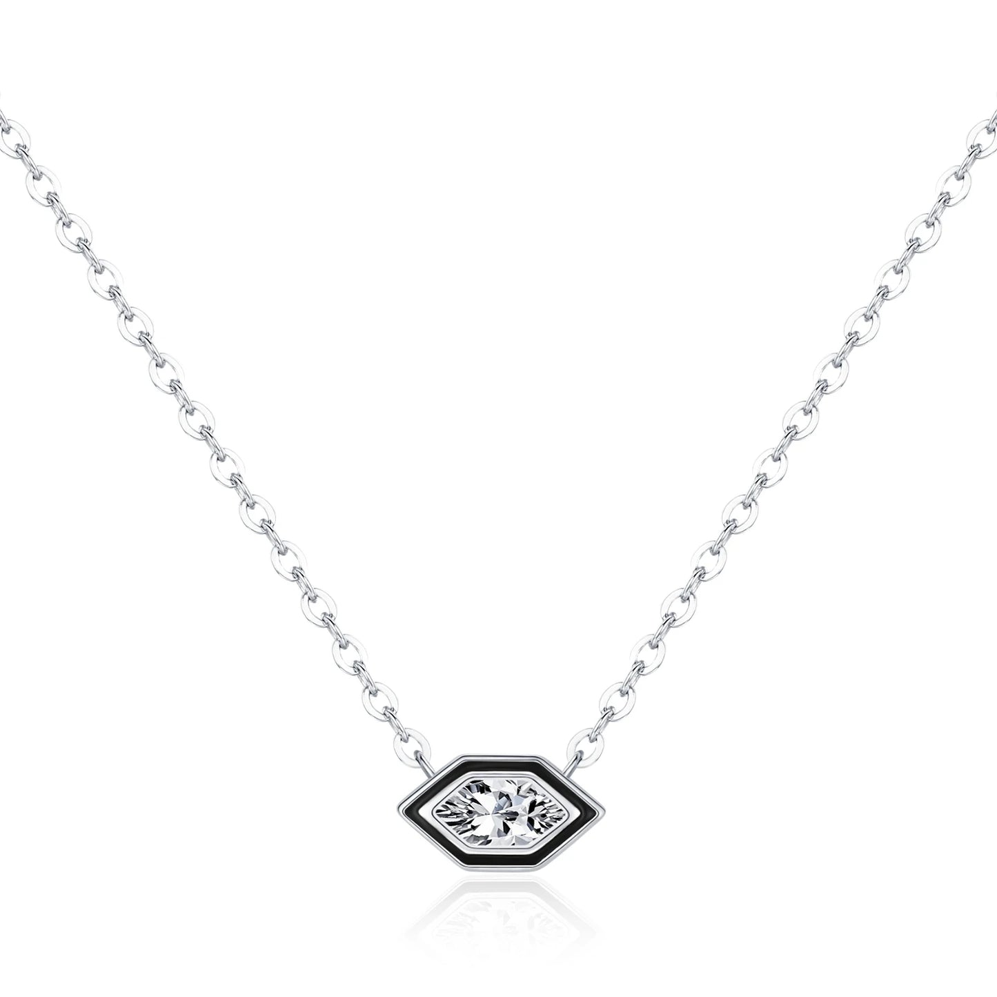 Black Enamel Necklace