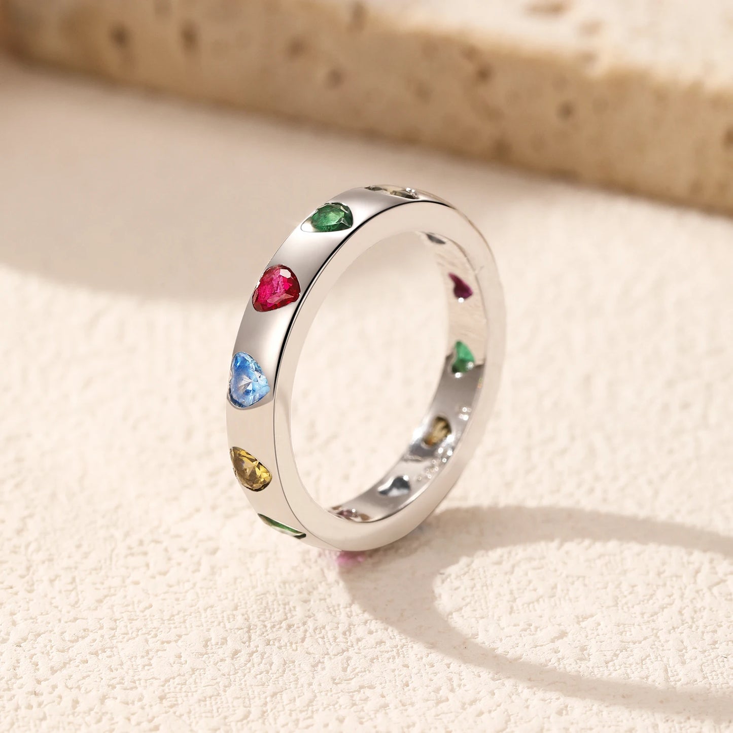Colorful Heart Ring