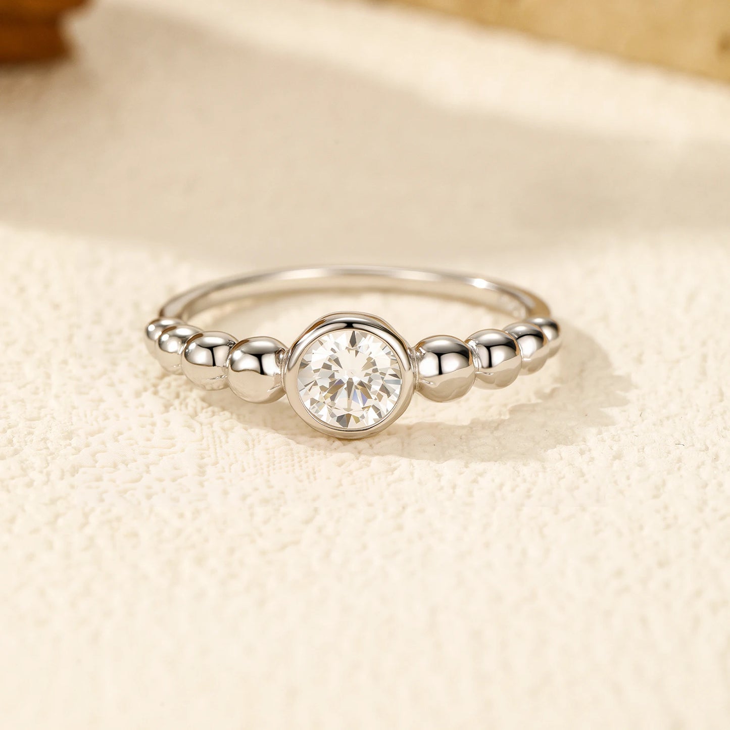 0.5Ct VVS1 Moissanite Ring