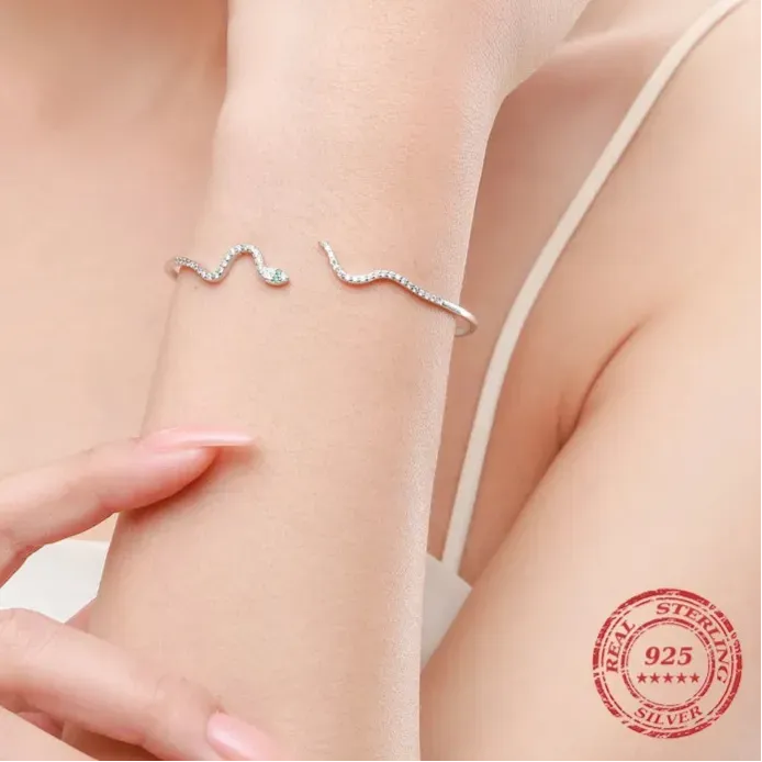 Snake Bracelet 925 Sterling Silver